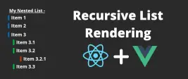 PHP den Gelen Menü Verisini Vue.js 2.6 ile Recorsive Olarak Görüntülemek